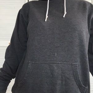 dark grey basic hoodie